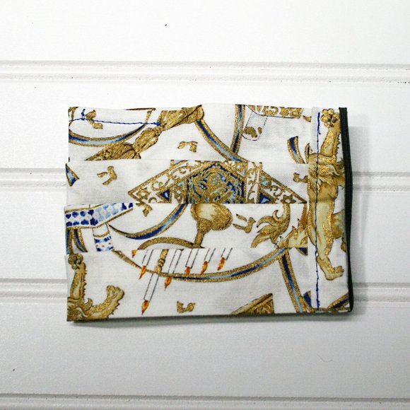 HANDMADE Cloth Gold Passover Face Mask Pocket - Picture 3 of 8